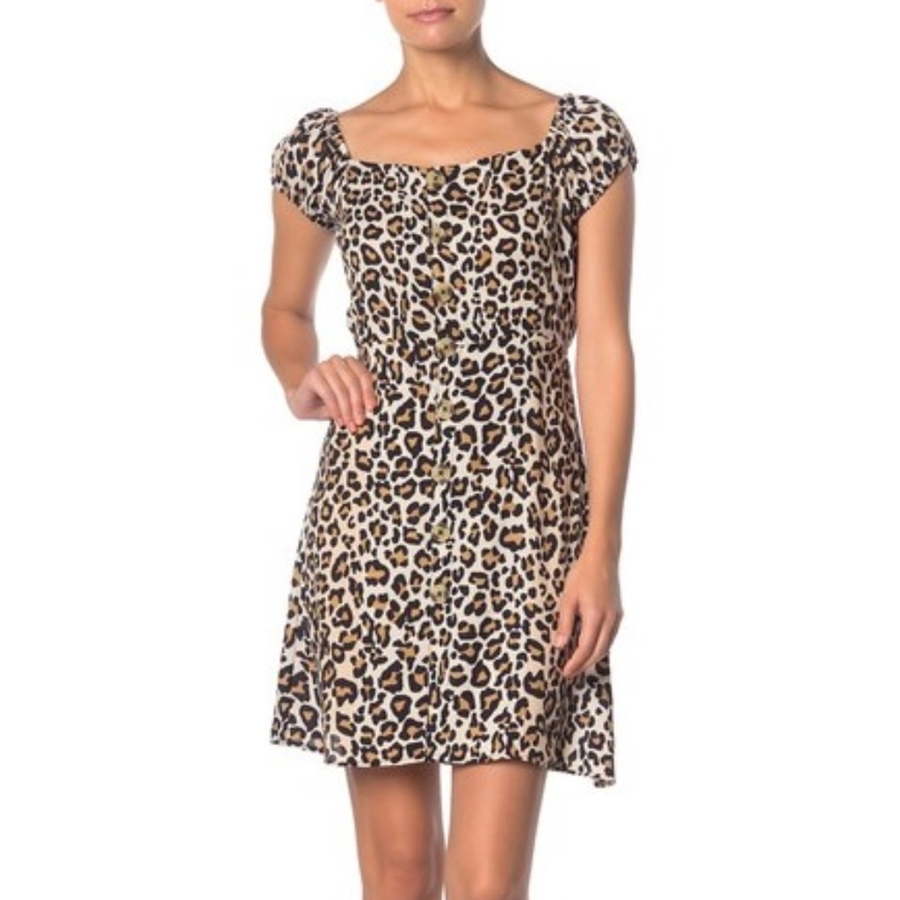 Leopard Printed Mini Dress